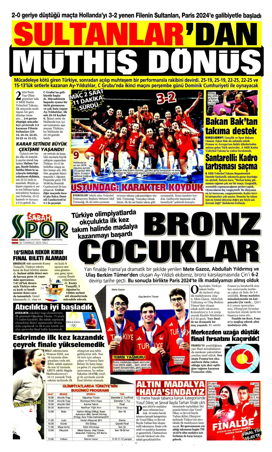 "Mourinho ateşi yaktı" | Sporun manşetleri (30 Temmuz 2024) - 29