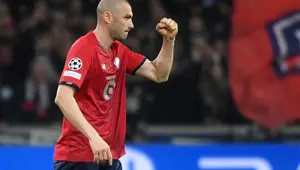 Burak Yılmaz Lille maçında Burak Yılmaz Lille maçında