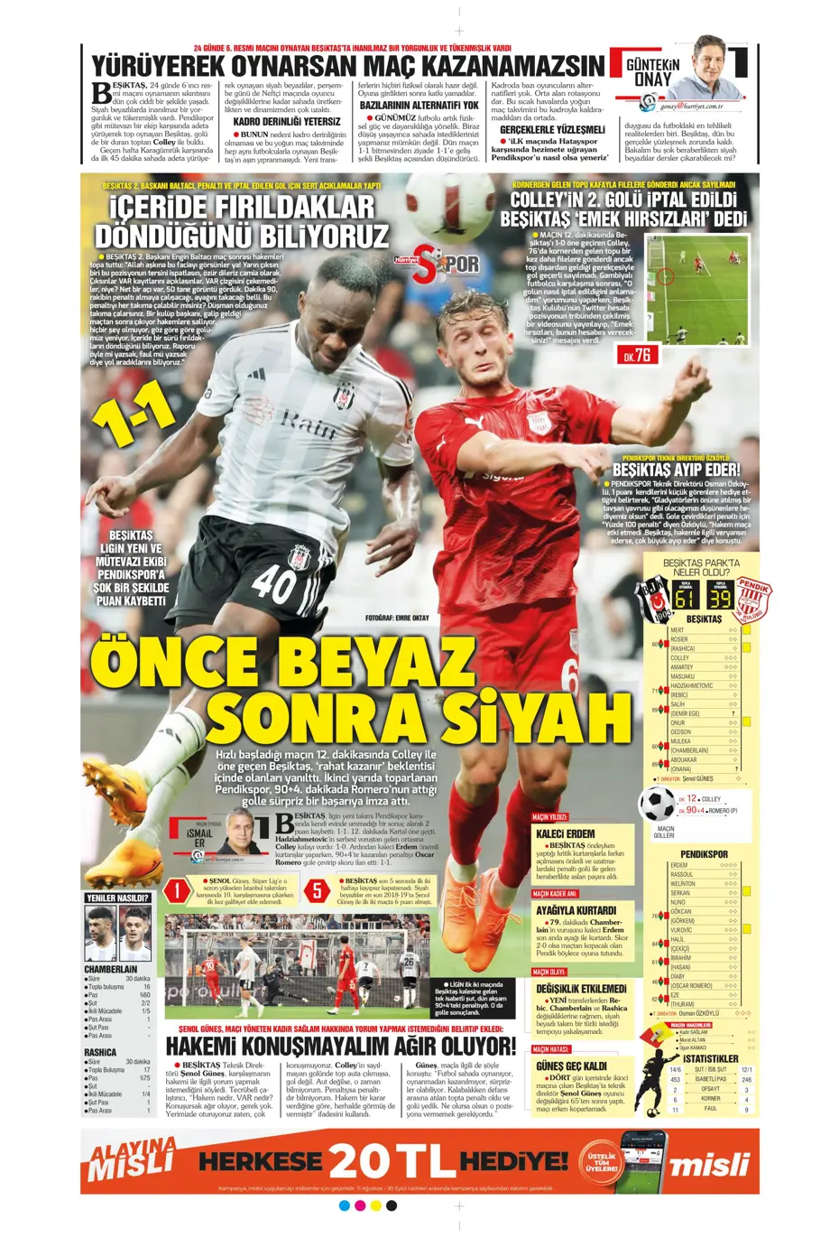 "Kara Kartal'a 90+4'te şok" | Sporun manşetleri (21 Ağustos 2023) - 23