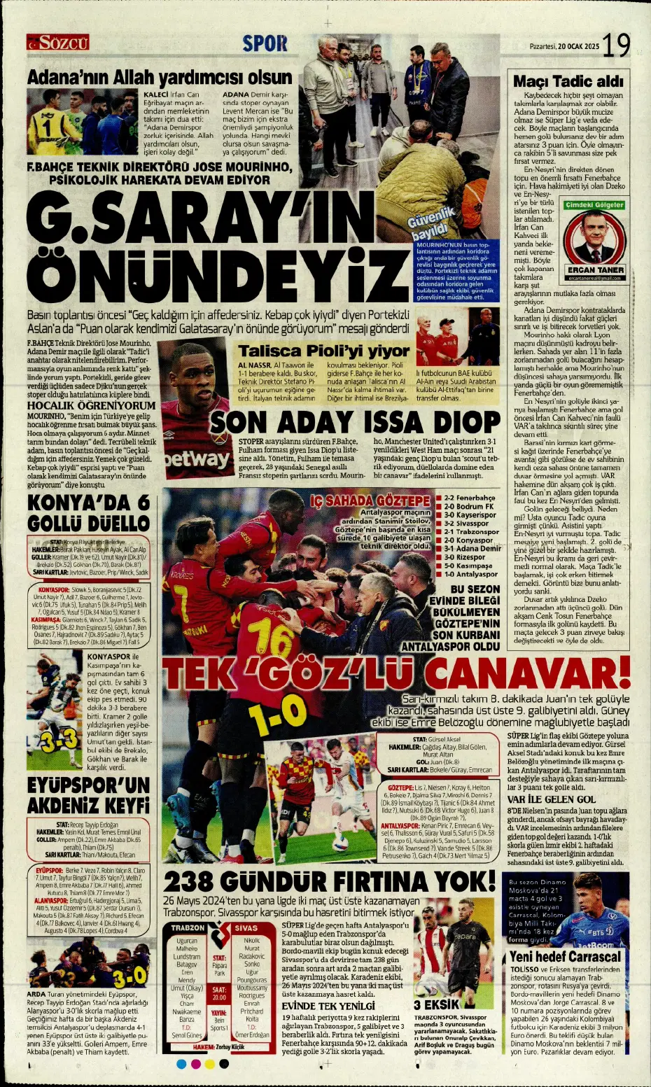 "Galatasaray dünyaca ünlü yıldızı İstanbul'a getiriyor" | Sporun manşetleri - 22 "Galatasaray dünyaca ünlü yıldızı İstanbul'a getiriyor" | Sporun manşetleri - 22