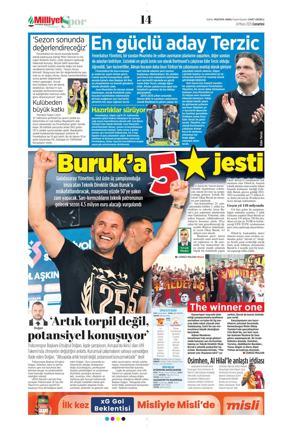 "Final-Four'da Fenerbahçe destanı" | Sporun manşetleri - 21