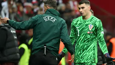 Livakovic'in milli maçta gördüğü kırmızı kart gündem oldu