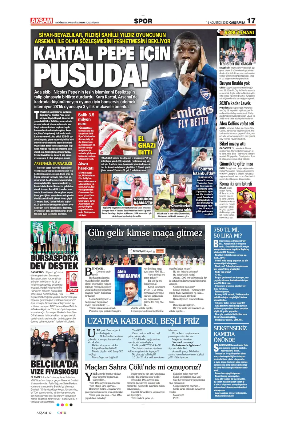 "Devler Ligi'ne kaldı 1 adım" | Sporun Manşetleri - 5