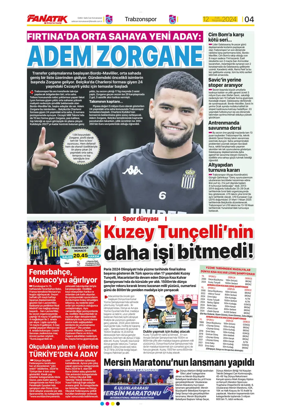 "Fenerbahçe'ye boğa darbesi" | Sporun manşetleri - 4