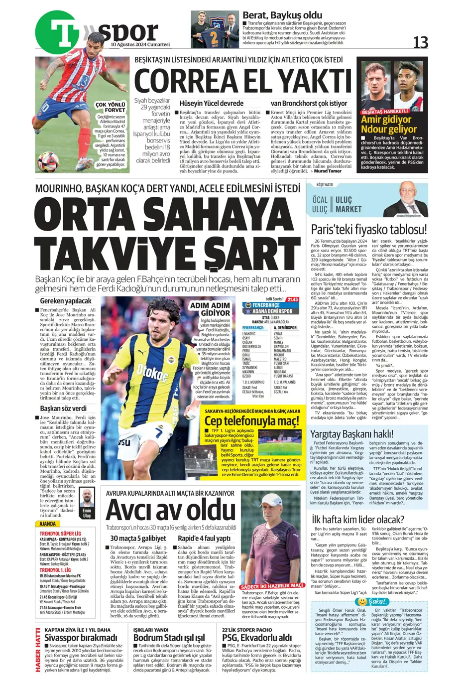 "Fenerbahçe Ferdi Kadıoğlu'nun alternatifini buldu" | Sporun manşetleri - 39