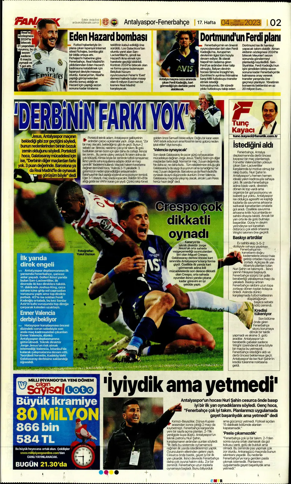 Sporun Manşetleri (4 Ocak 2023) - 5