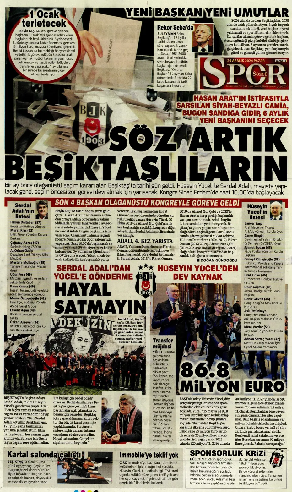 "Mikautadze'de sona doğru" | Sporun manşetleri (29 Aralık 2024) - 36