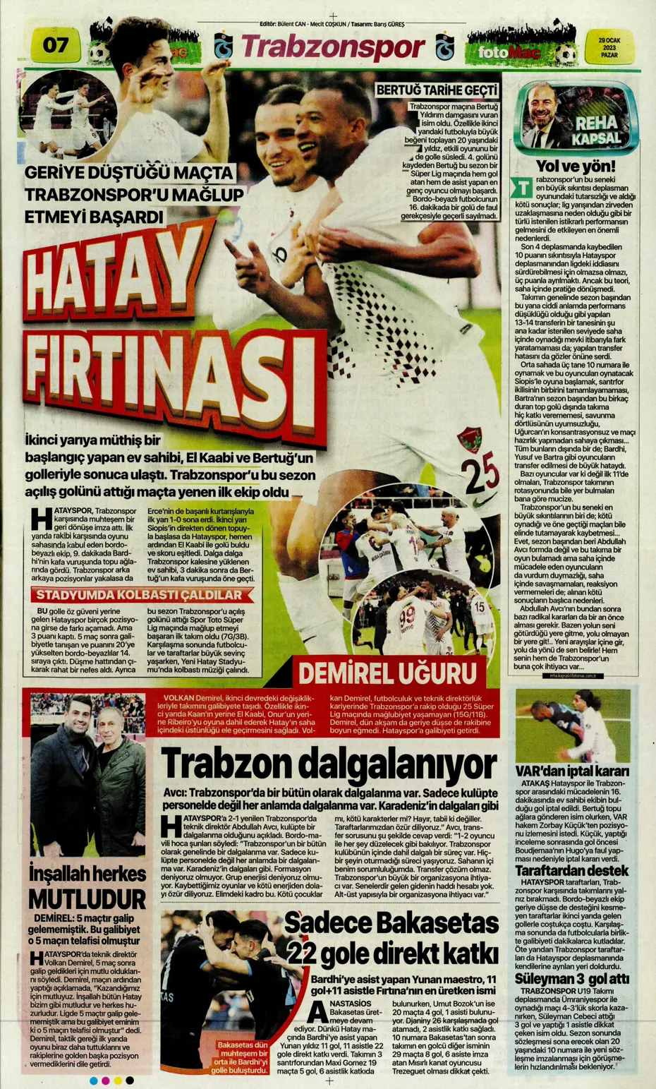 Sporun Manşetleri (29 Ocak 2023) - 21