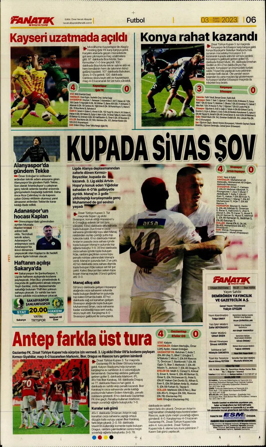 "Chelsea'nin sol beki Aslan'a" | Sporun manşetleri (3 Kasım 2023) - 5