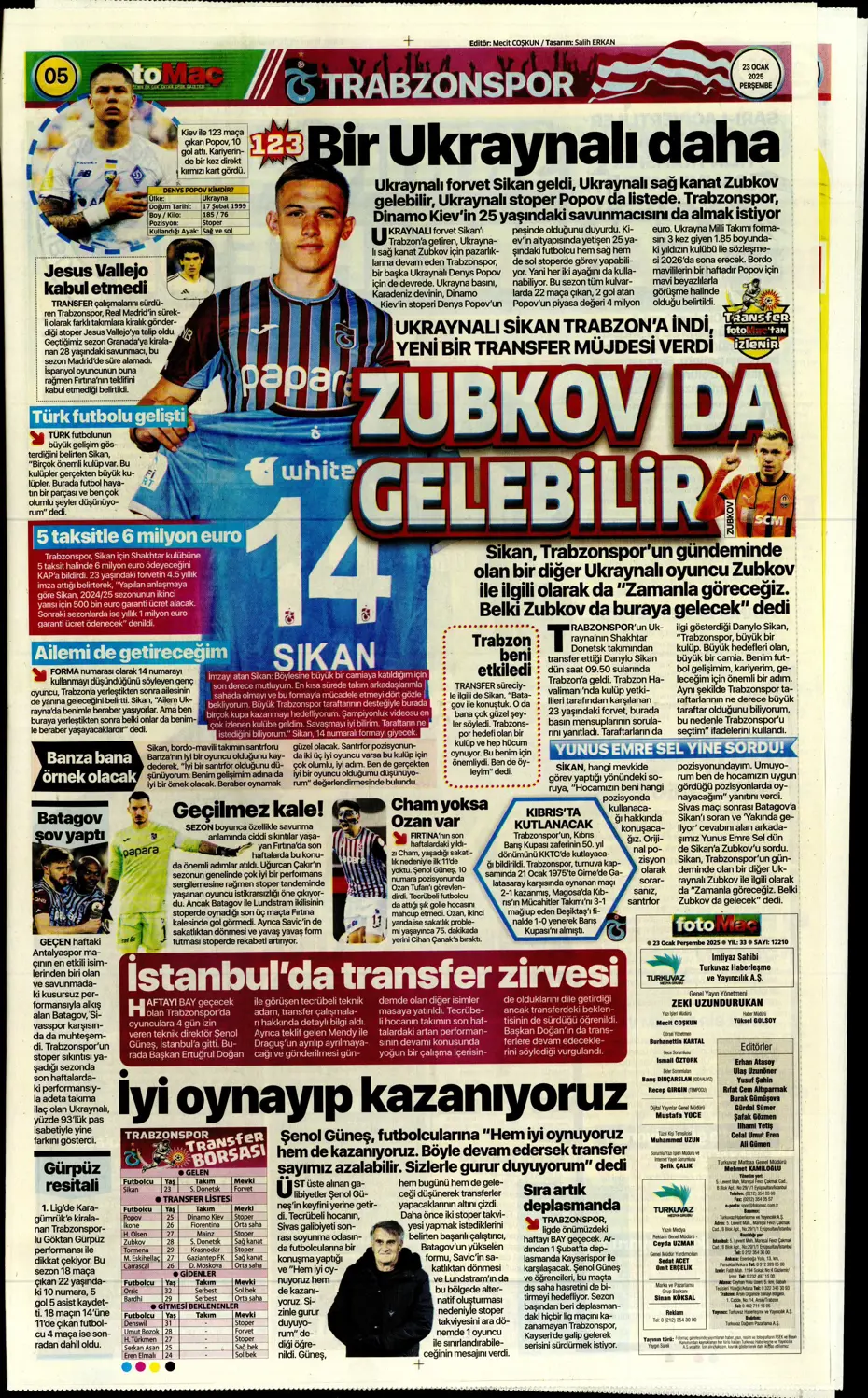 "Kartal şovla döndü" | Sporun manşetleri - 11 "Kartal şovla döndü" | Sporun manşetleri - 11