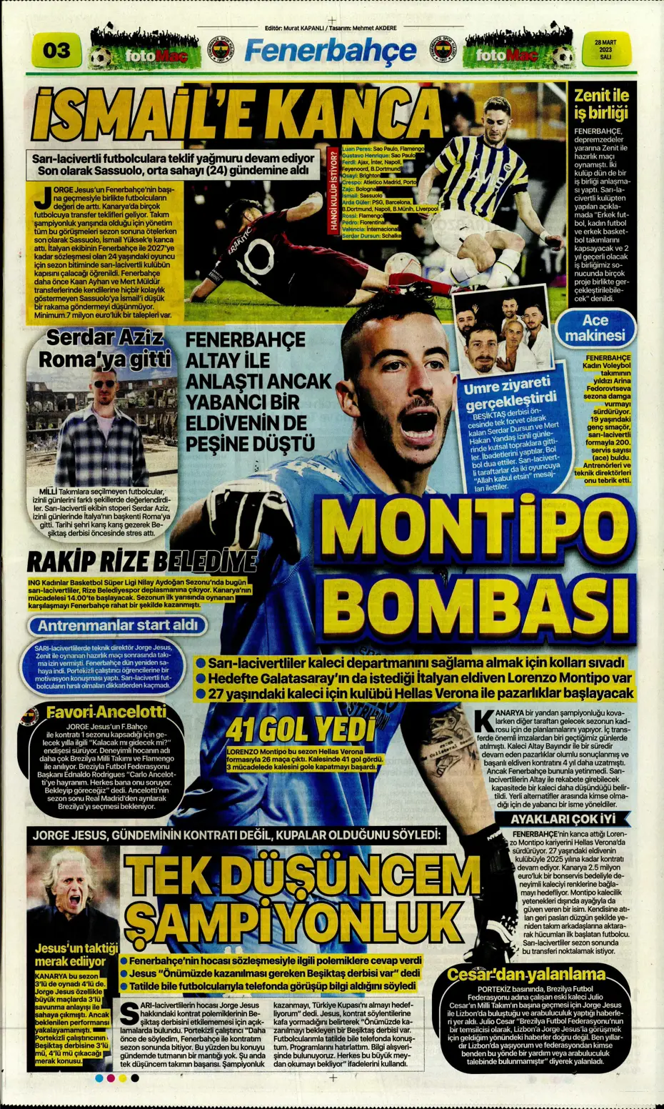 "Vurduğumuz gol olsun" - Sporun manşetleri - 11