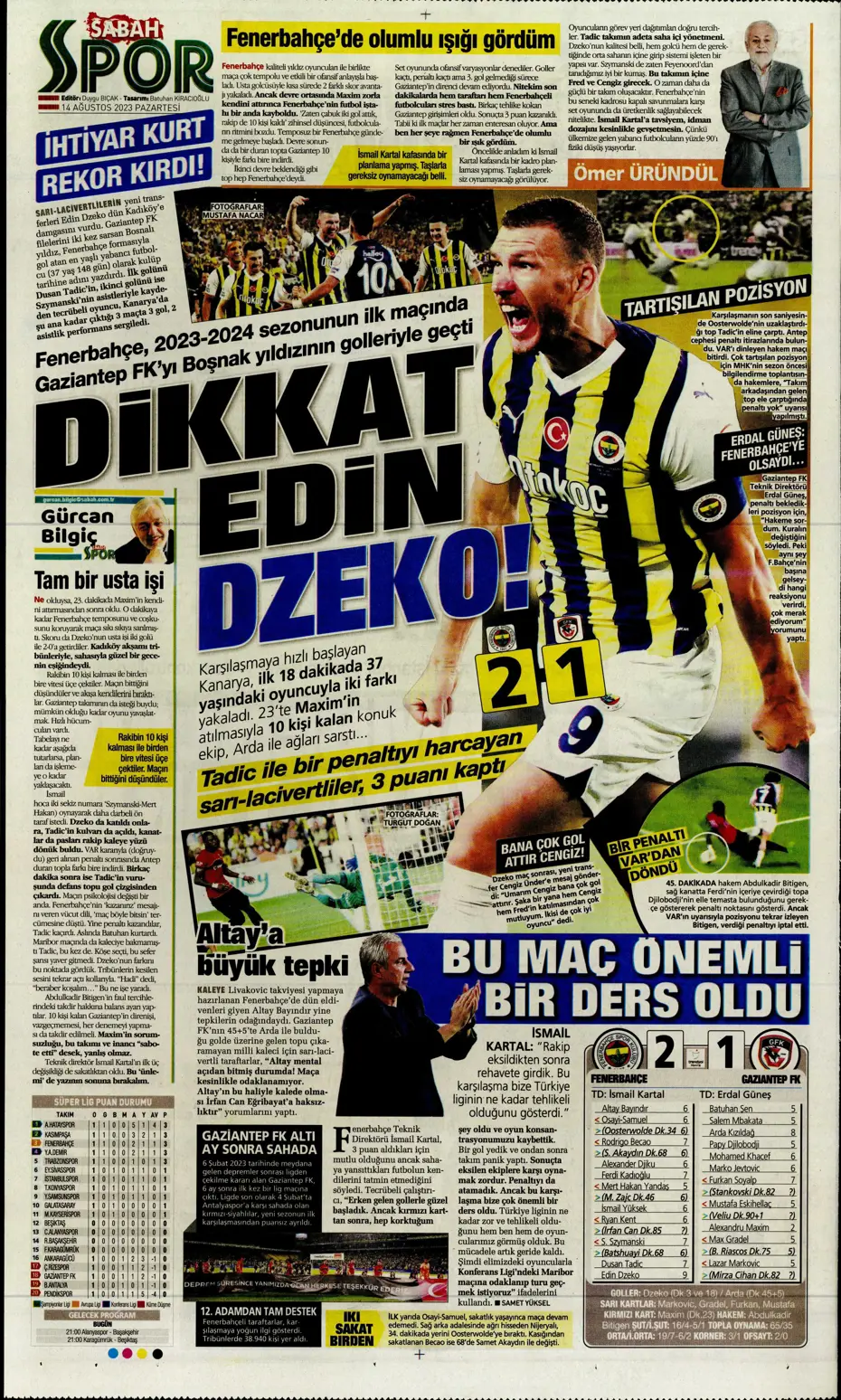 "Talisca için ilk teklif" | Sporun Manşetleri (14 Ağustos 2023) - 30