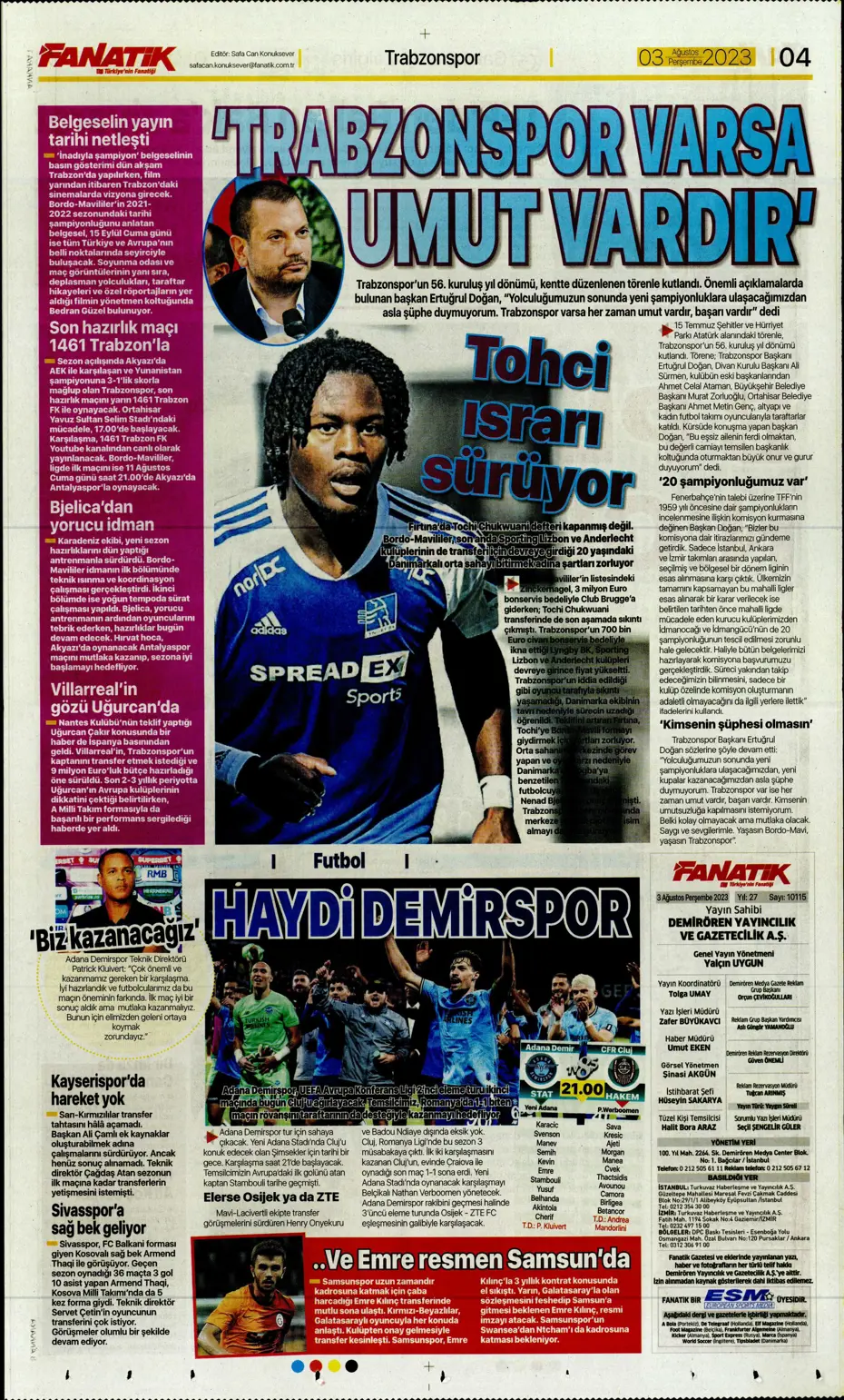 "Adım adım Devler Ligi'ne" | Sporun Manşetleri - 6