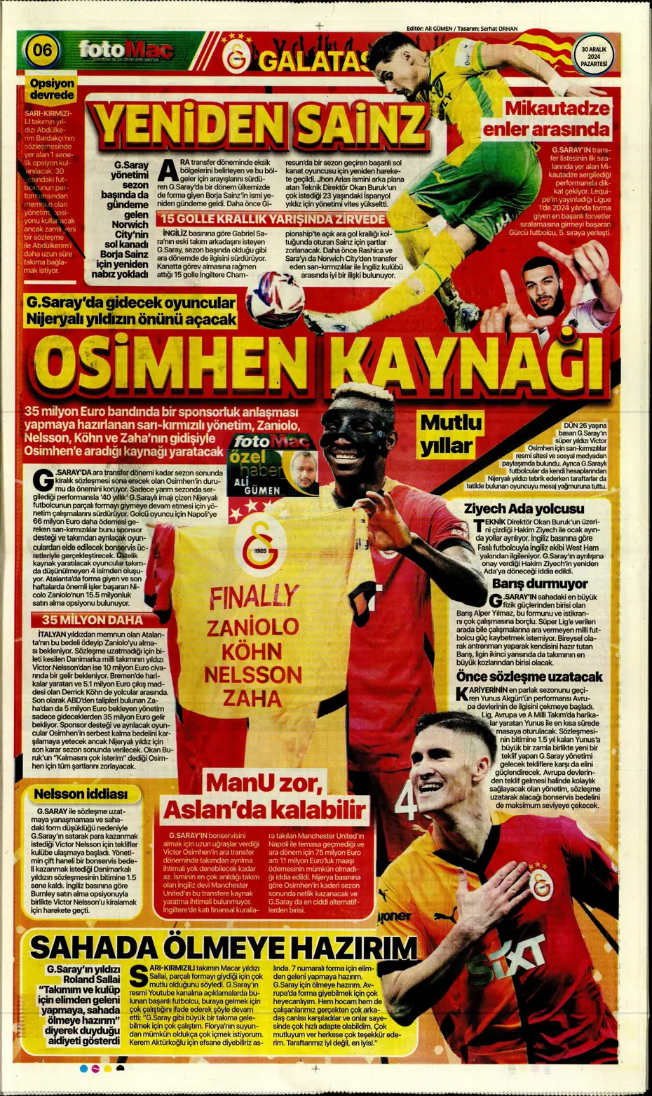 "Fenerbahçe'den 3 ülkede dev operasyon" | Sporun manşetleri - 13