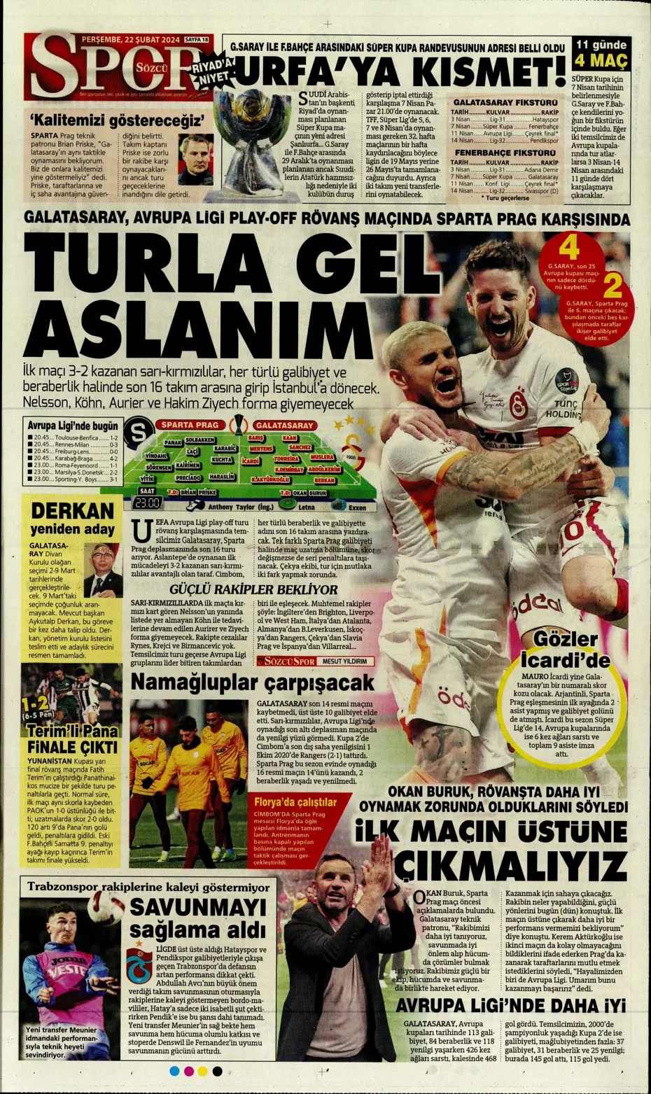 "Fenerbahçe Alex'in peşinde" | Sporun manşetleri (22 Şubat 2024) - 28 "Fenerbahçe Alex'in peşinde" | Sporun manşetleri (22 Şubat 2024) - 28