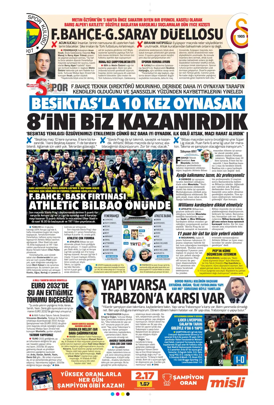"Galatasaray'dan Talisca bombası" | Sporun manşetleri - 12