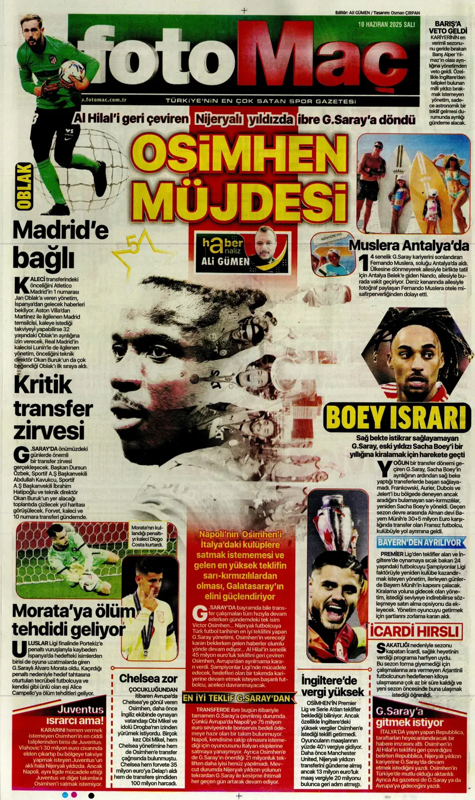 "En-Nesyri ile yılın takası" | Sporun manşetleri - 17