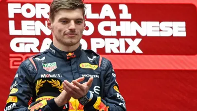Çin'de zafer Verstappen'in
