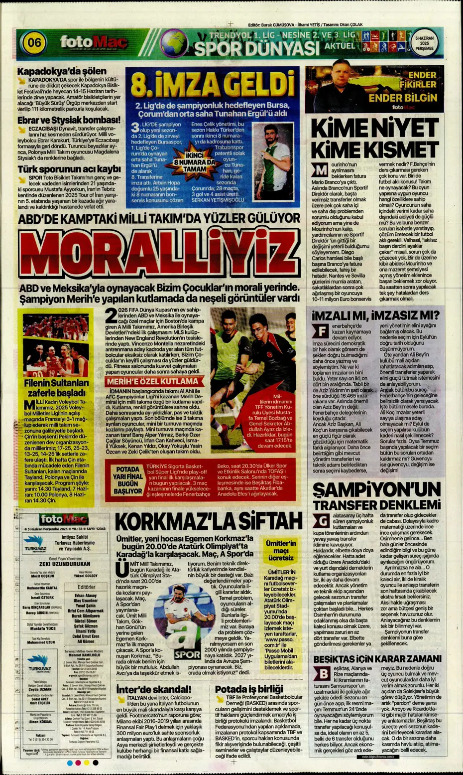 "Fenerbahçe'den Boniface bombası" | Sporun manşetleri (5 Haziran 2025) - 15