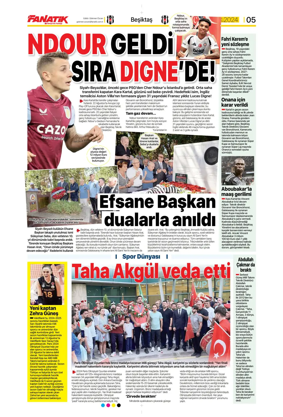 "Yüzde bin şanssızlık" | Sporun manşetleri - 9