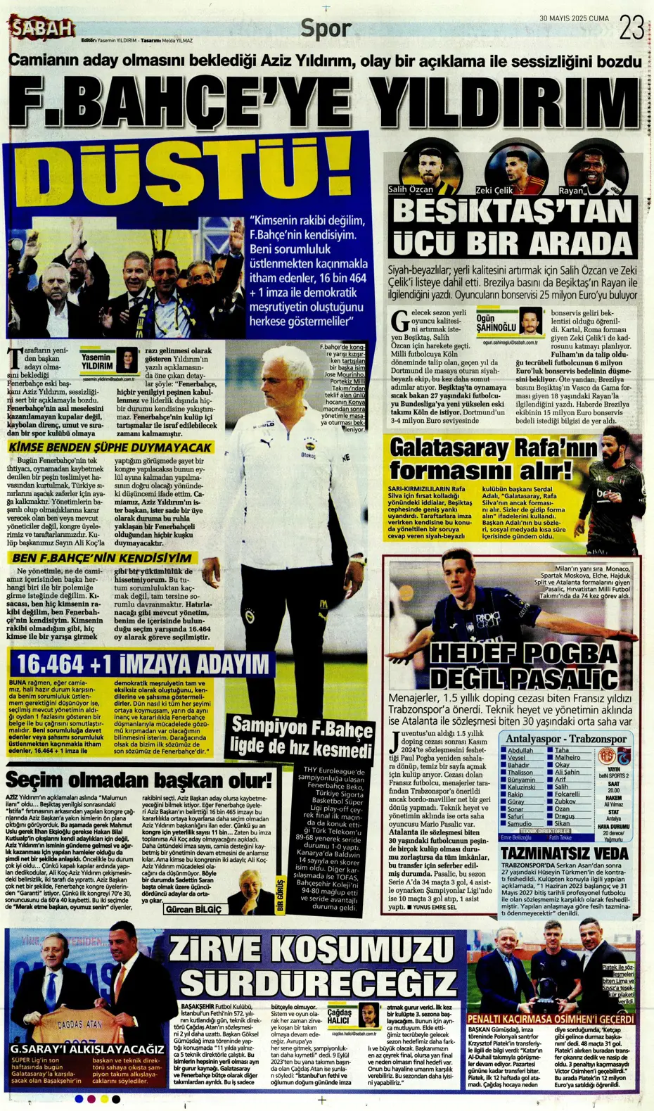 "Leroy Sane için büyük kapışma" | Sporun manşetleri - 37