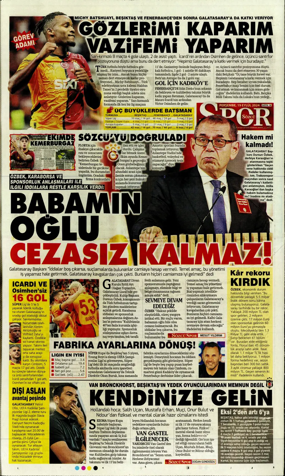 "Jose Mourinho'dan derbiye özel taktik" | Sporun manşetleri - 27