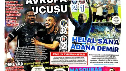 "Kartal'ın Avrupa uçuşu" | Sporun Manşetleri
