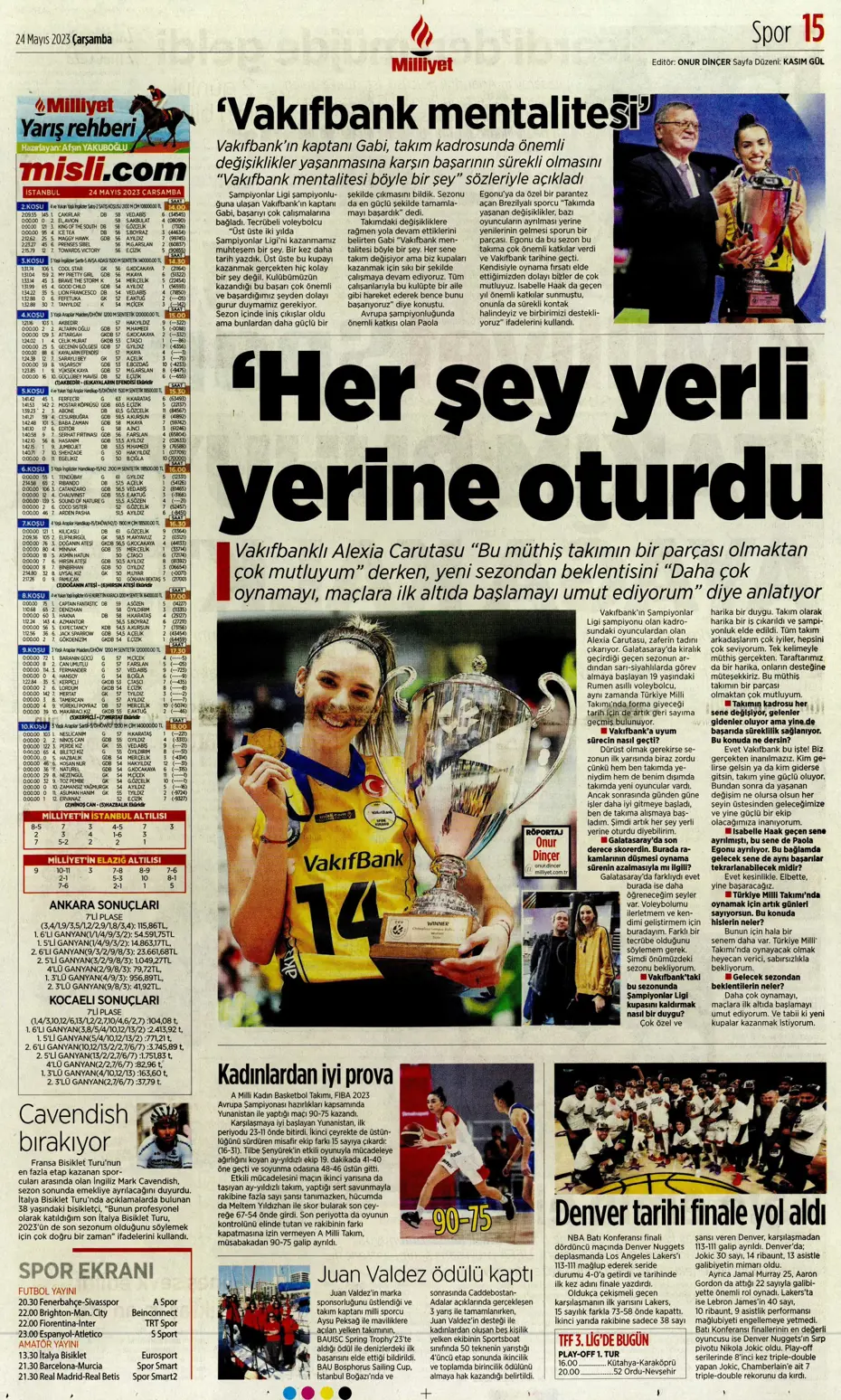 "Aslan'da taarruz başladı" | Sporun Manşetleri - 11