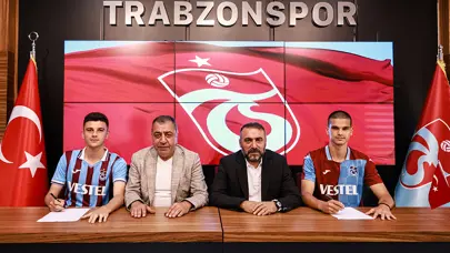 Trabzonspor'da iki futbolcuya 5'er yıllık sözleşme