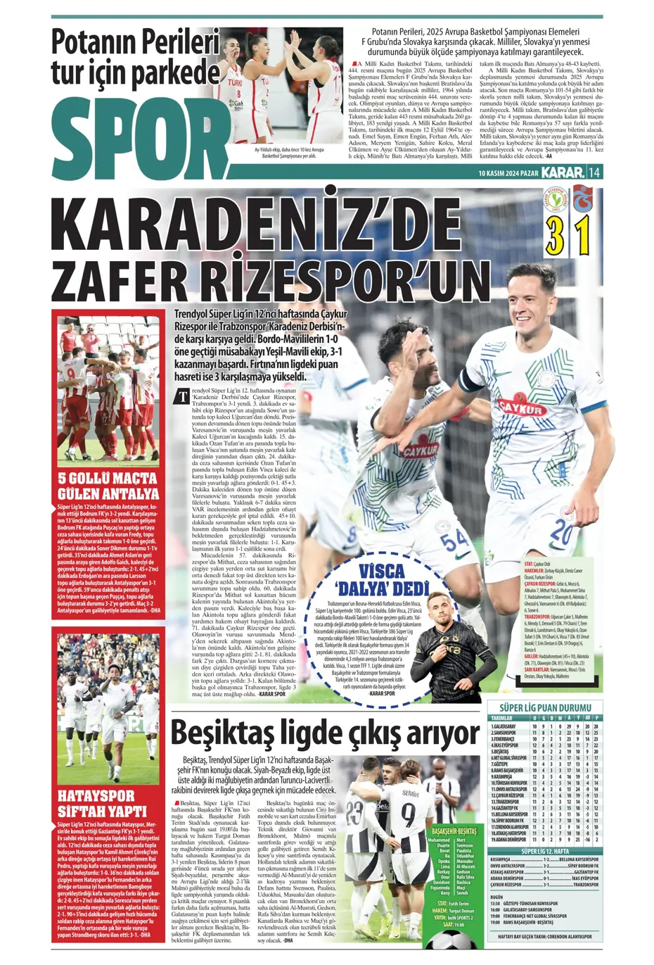 "Cimbom devleri gölgesinde bıraktı" | Sporun manşetleri (10 Kasım 2024) - 14