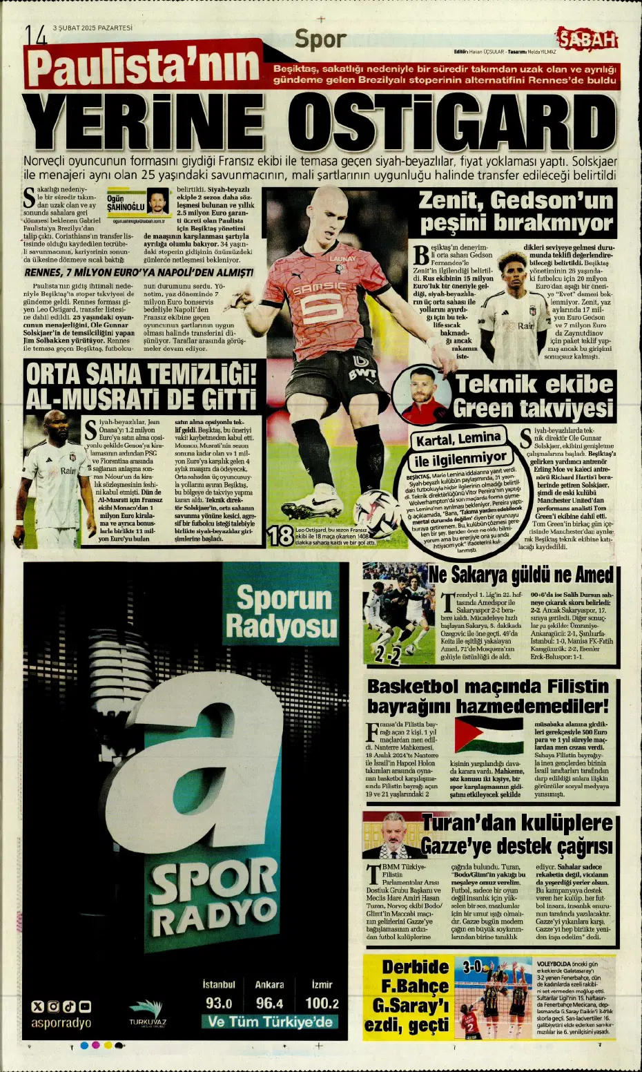 "Transferde Kartal haftası" | Sporun manşetleri - 17