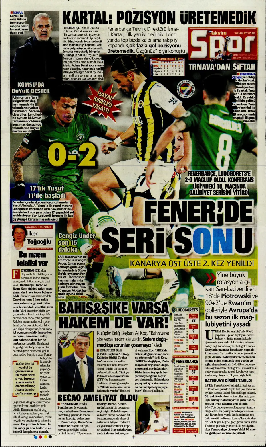 "Antonio Nobre'den skandal cevap" | Sporun manşetleri (10 Kasım 2023) - 36