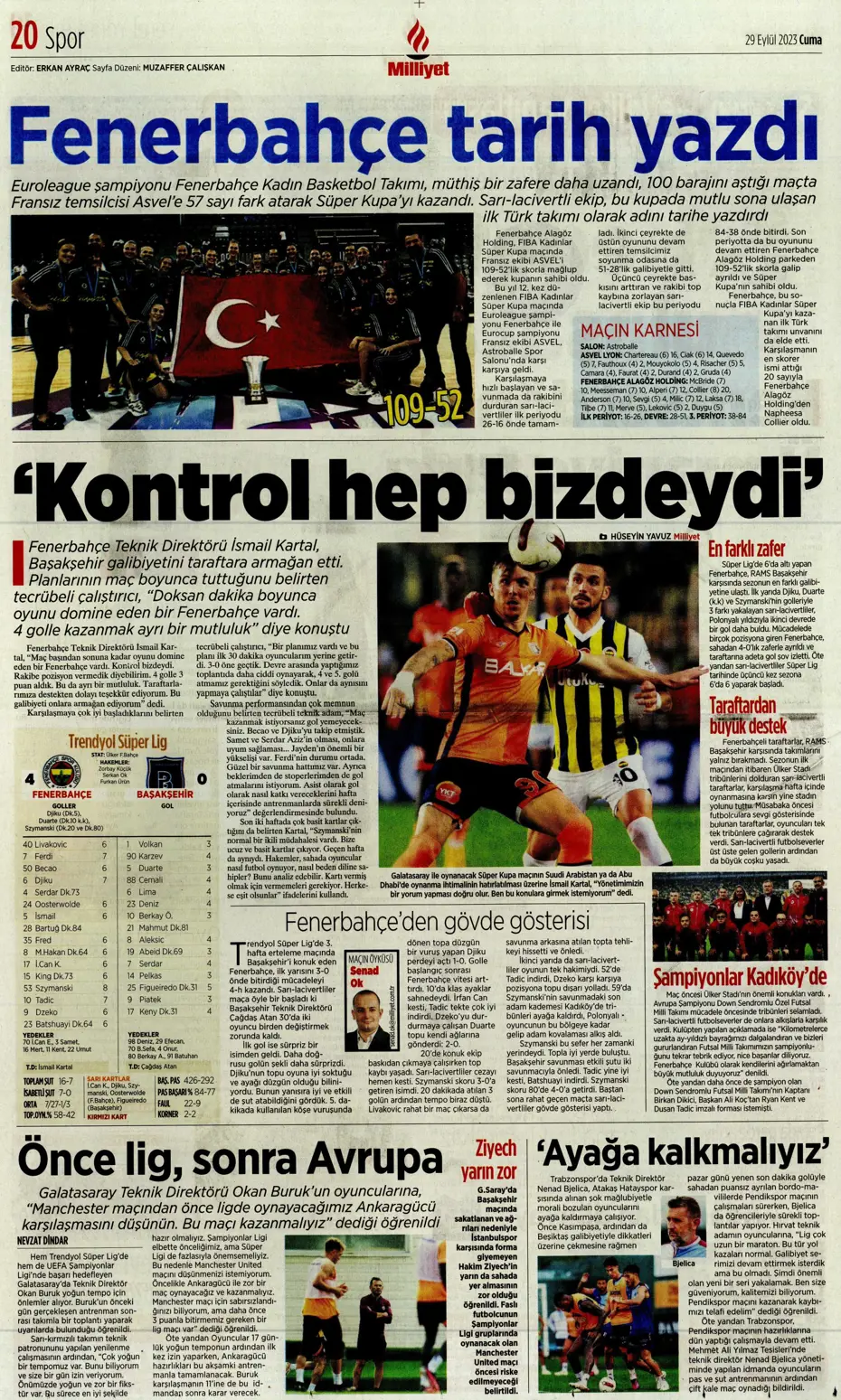 "Fenerbahçe gollerle coştu" | Sporun Manşetleri - 17 "Fenerbahçe gollerle coştu" | Sporun Manşetleri - 17