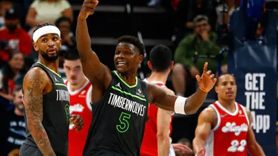 Anthony Edwards, Timberwolves'u galibiyete taşıdı