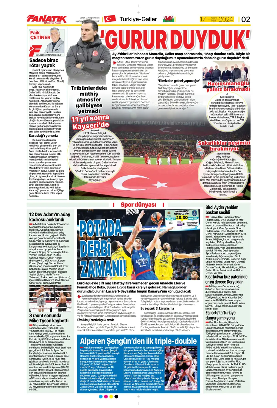 "Fenerbahçe'nin ocak ayı çilekleri" | Sporun manşetleri - 4