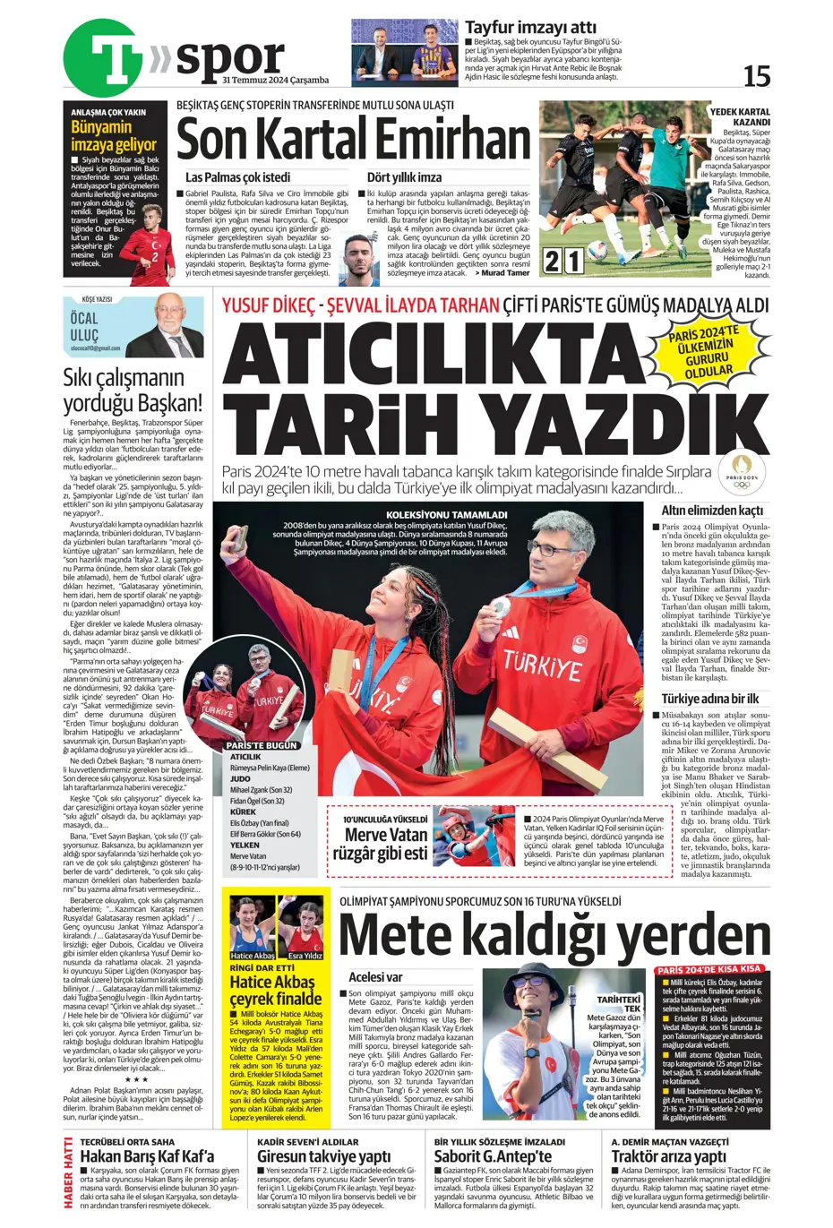 "Galatasaray'da orta sahada kriz var" | Sporun manşetleri - 36