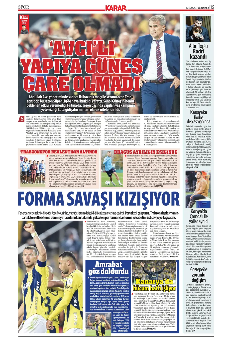 "Anderson Talisca atağı" | Sporun manşetleri - 19
