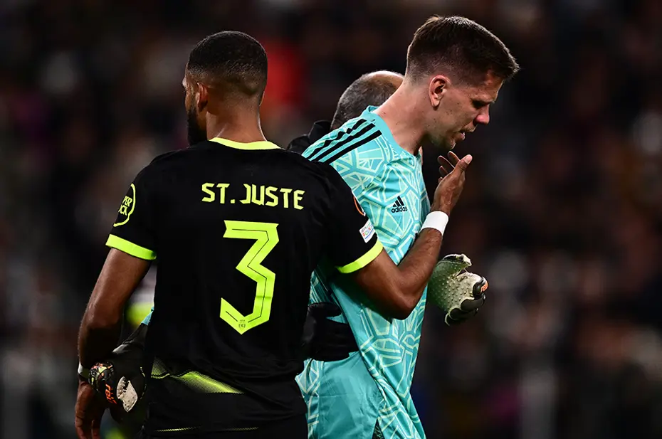 Juventus - Sporting maçında korku dolu anlar! - 5