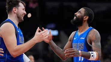 Kyrie Irving ve Luka Doncic, Mavericks'e galibiyeti getirdi