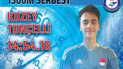 EYOF'ta Kuzey Tunçelli'den hem rekor hem altın madalya