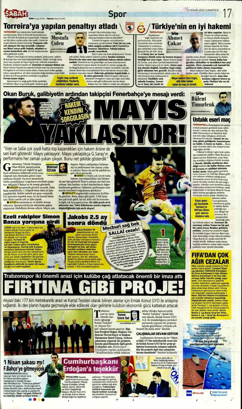 "Türk futbolunun utanç tablosu" | Sporun manşetleri - 35