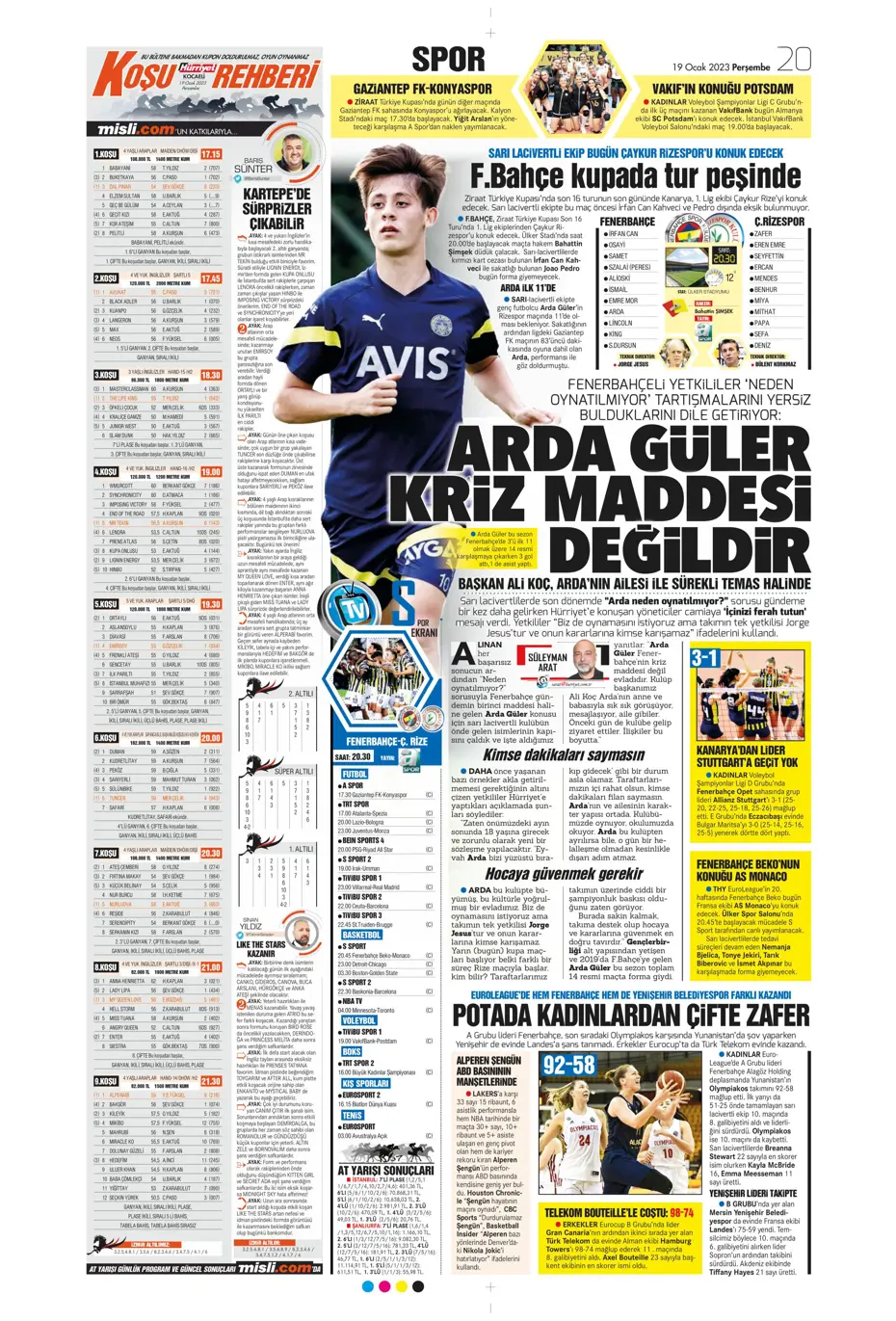 Sporun Manşetleri (19 Ocak 2023) - 10