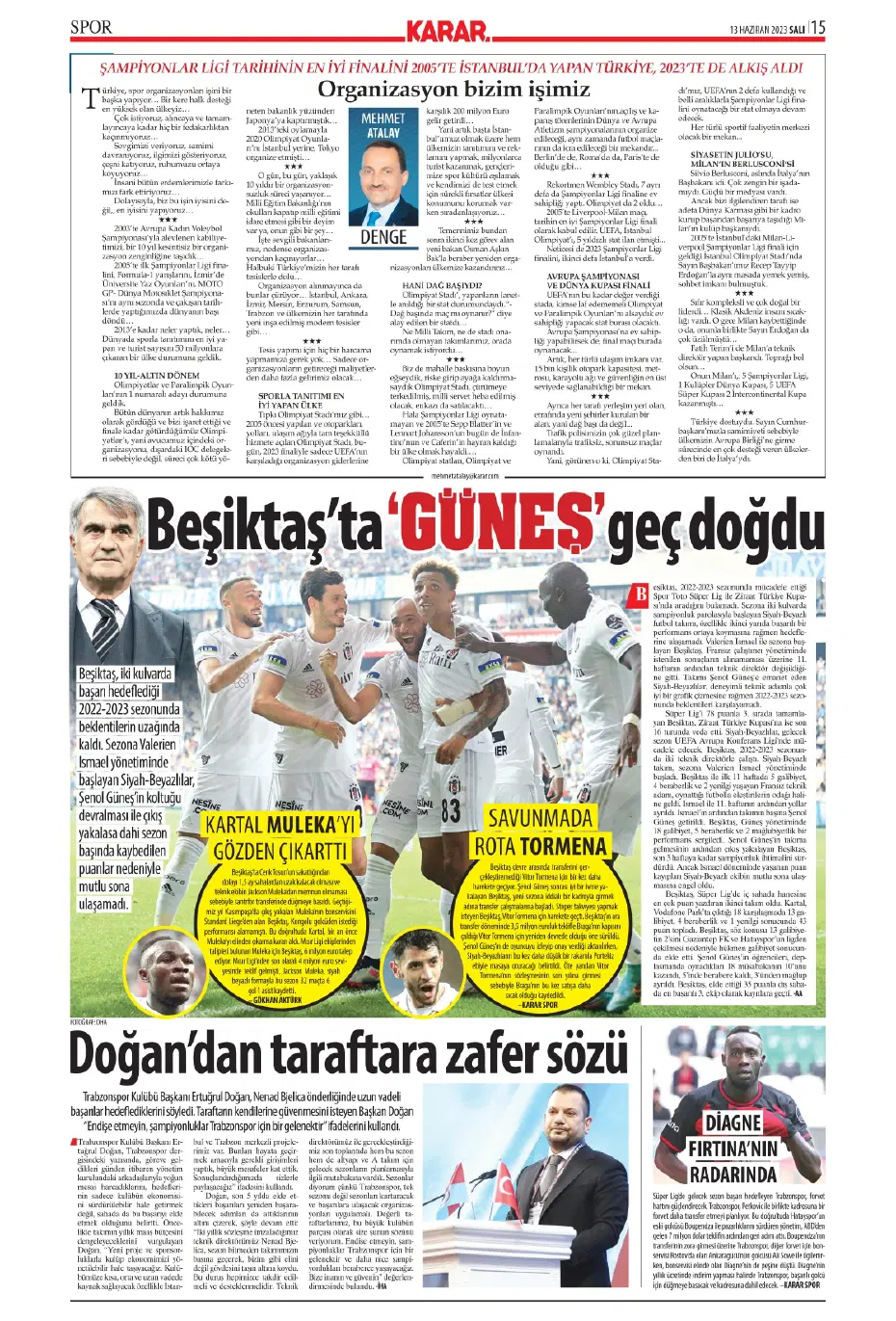"Dembele hamlesi" | Sporun Manşetleri - 13 "Dembele hamlesi" | Sporun Manşetleri - 13