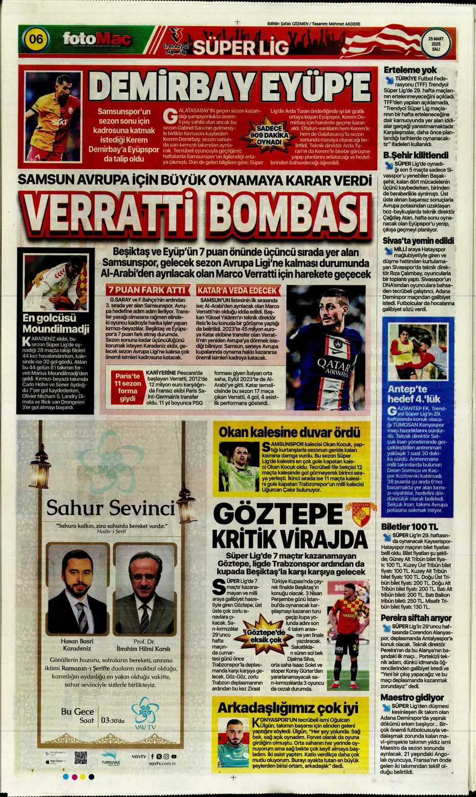 "Galatasaray'dan Osimhen'e çılgın teklif" | Sporun manşetleri - 13 "Galatasaray'dan Osimhen'e çılgın teklif" | Sporun manşetleri - 13