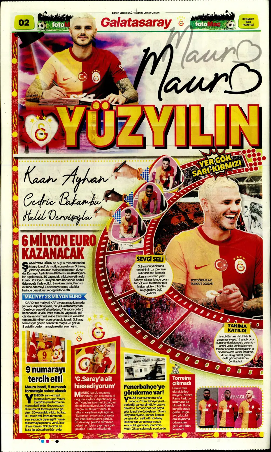 "Zaha'nın rövanşı Felix" | Sporun Manşetleri (31 Temmuz 2023) - 11