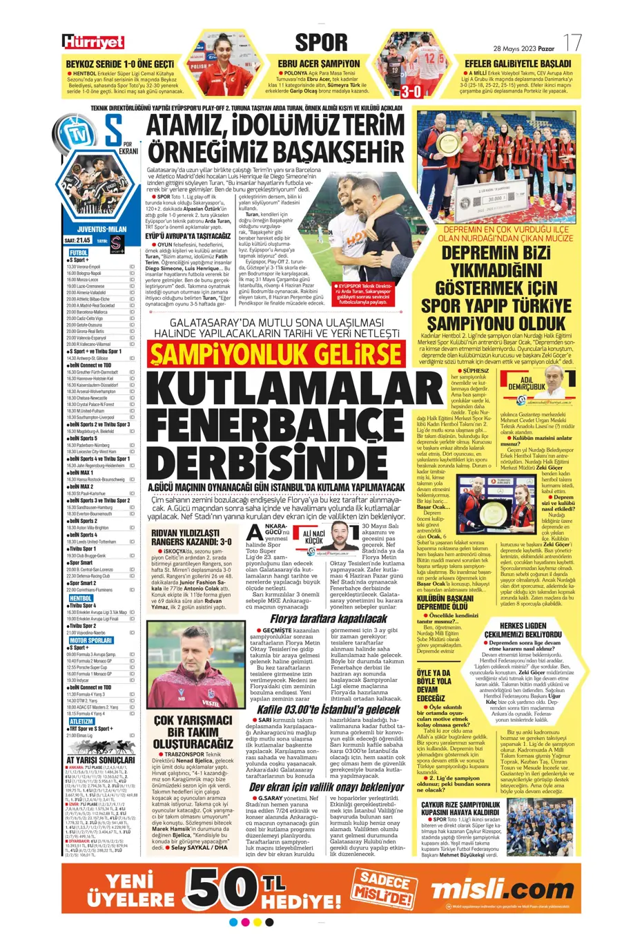 "Lukaku sürprizi" | Sporun manşetleri (28 Mayıs 2023) - 9