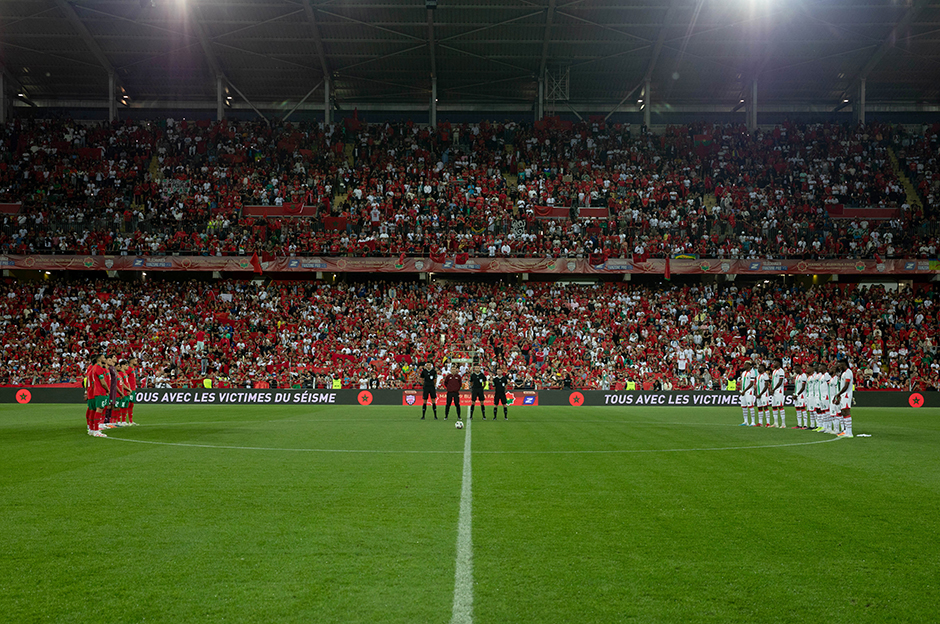 Fransa'daki Fas - Burkina Faso maçı öncesi Fatiha okundu
