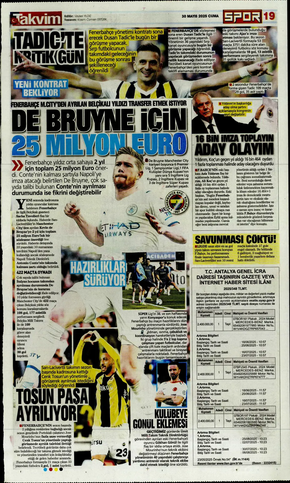 "Leroy Sane için büyük kapışma" | Sporun manşetleri - 35