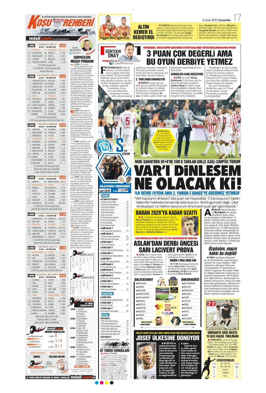 Sporun Manşetleri (4 Ocak 2023) - 18