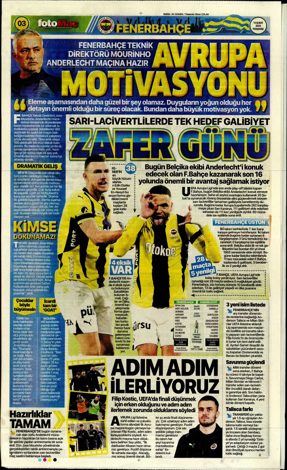 "Bugün vur, haftaya tur" | Sporun manşetleri - 12